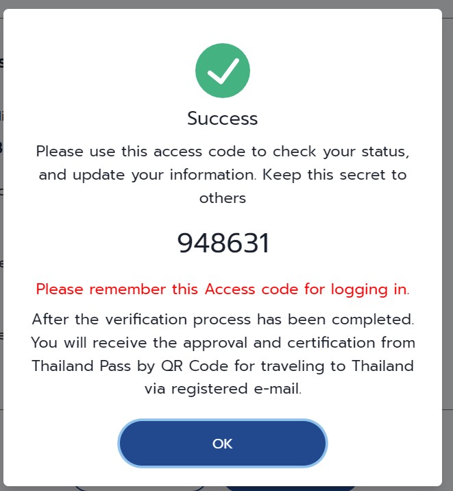 thai pass jak wypelnic